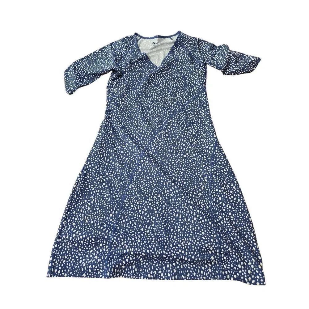 Title Nine Sayonara Cafe Sleeve Dress in  Dots sz XS - Picture 2 of 4